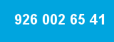 926 002 65 41